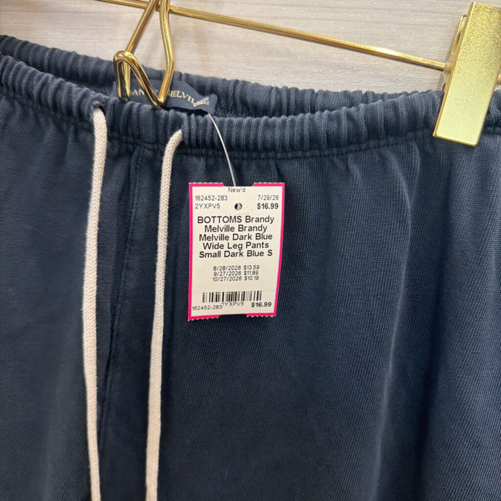 Brandy Melville Dark Blue Wide Leg Pants Small