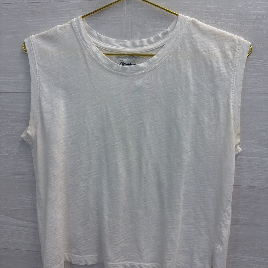 Rowan White Cropped Boxy Top Extra Small