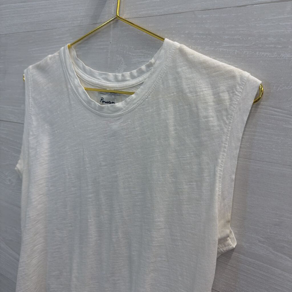 Rowan White Cropped Boxy Top Extra Small