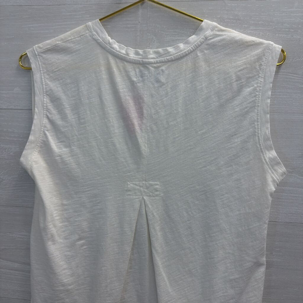 Rowan White Cropped Boxy Top Extra Small