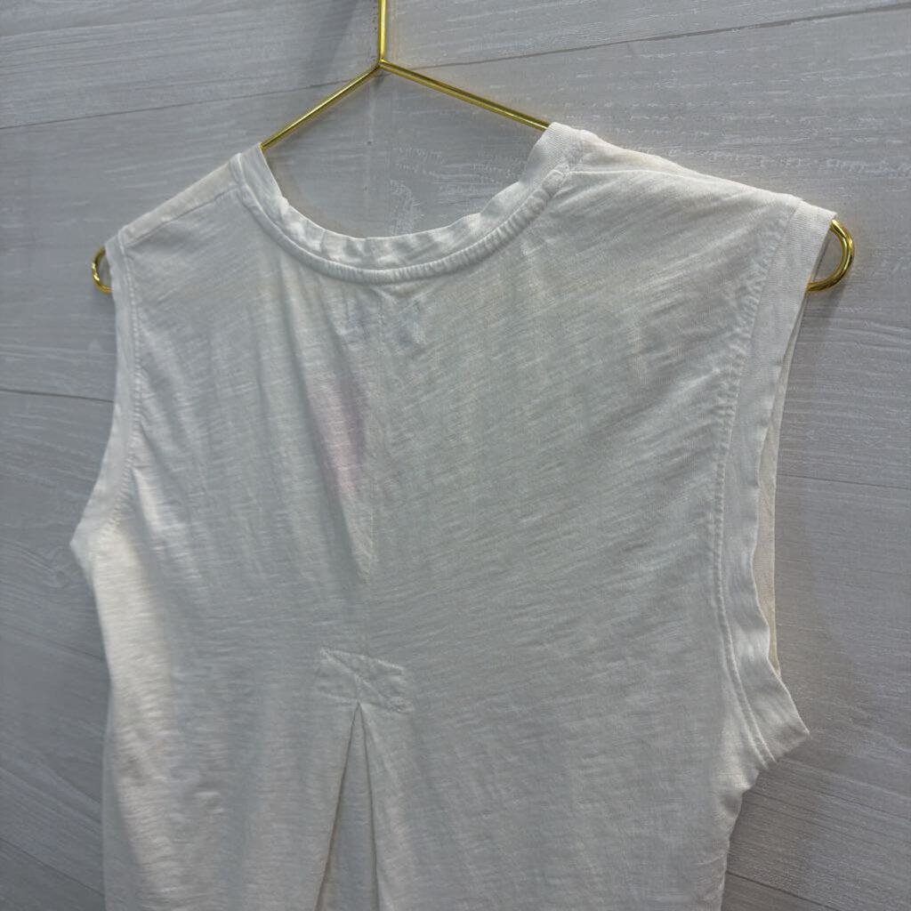 Rowan White Cropped Boxy Top Extra Small