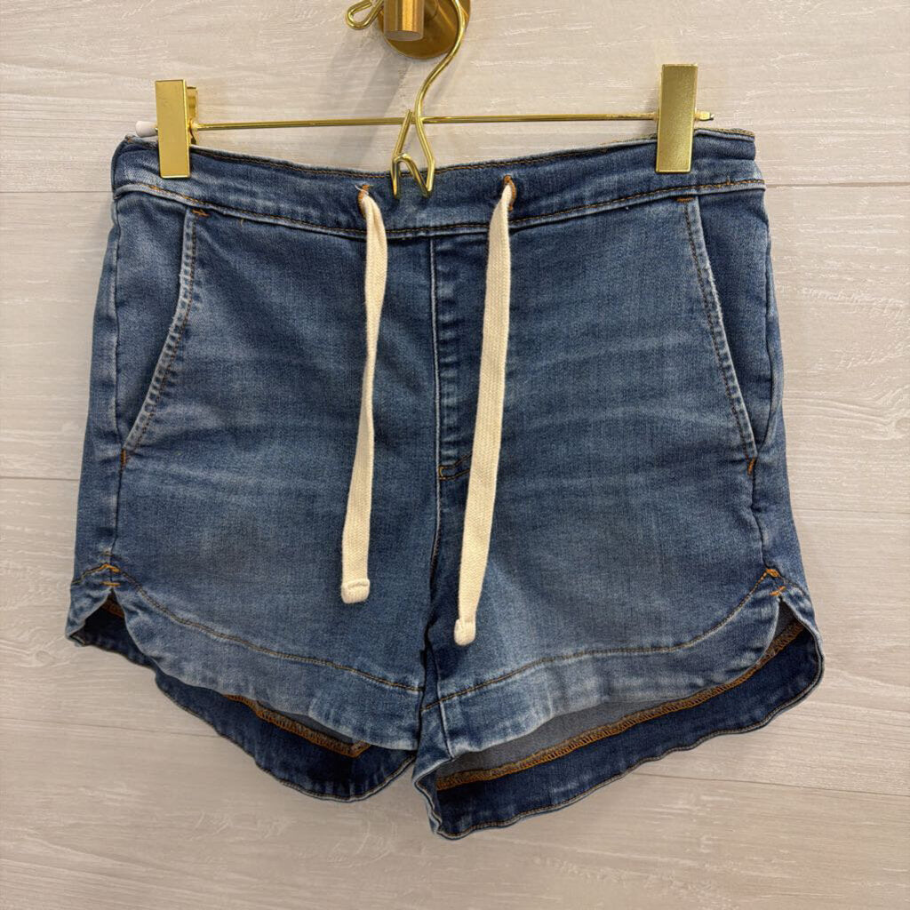 UpWest Medium Wash Denim Pull On Shorts Extra Small