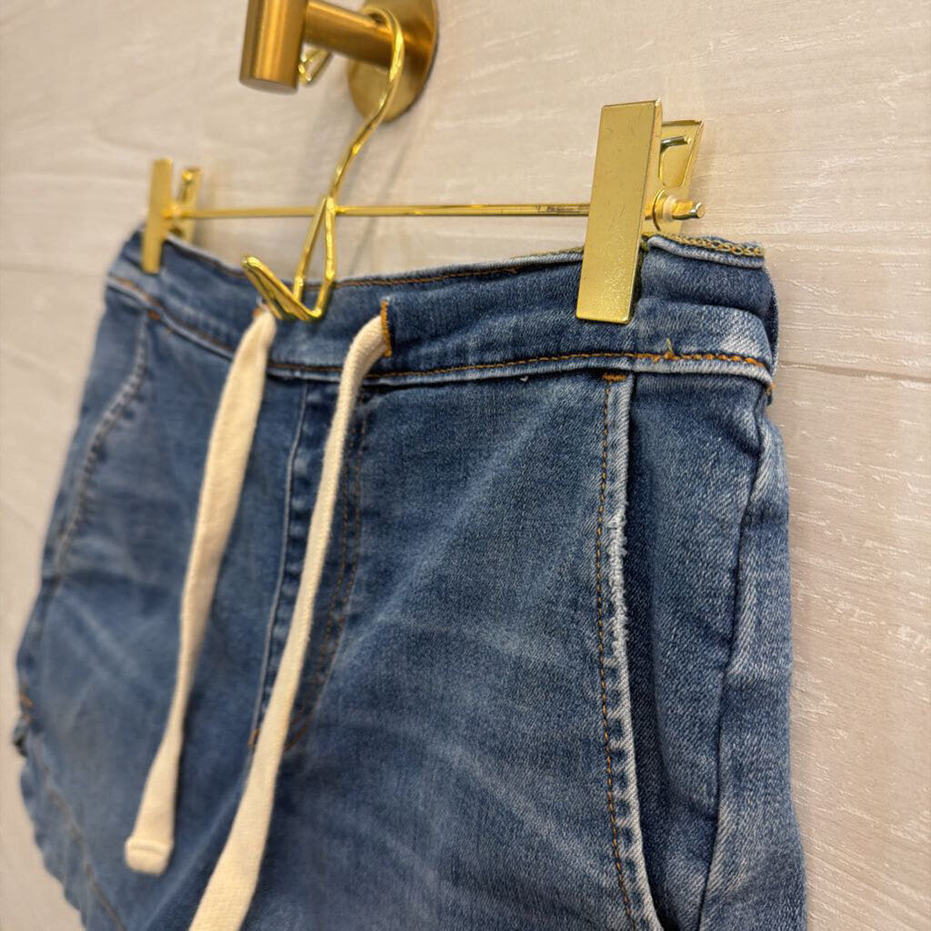 UpWest Medium Wash Denim Pull On Shorts Extra Small