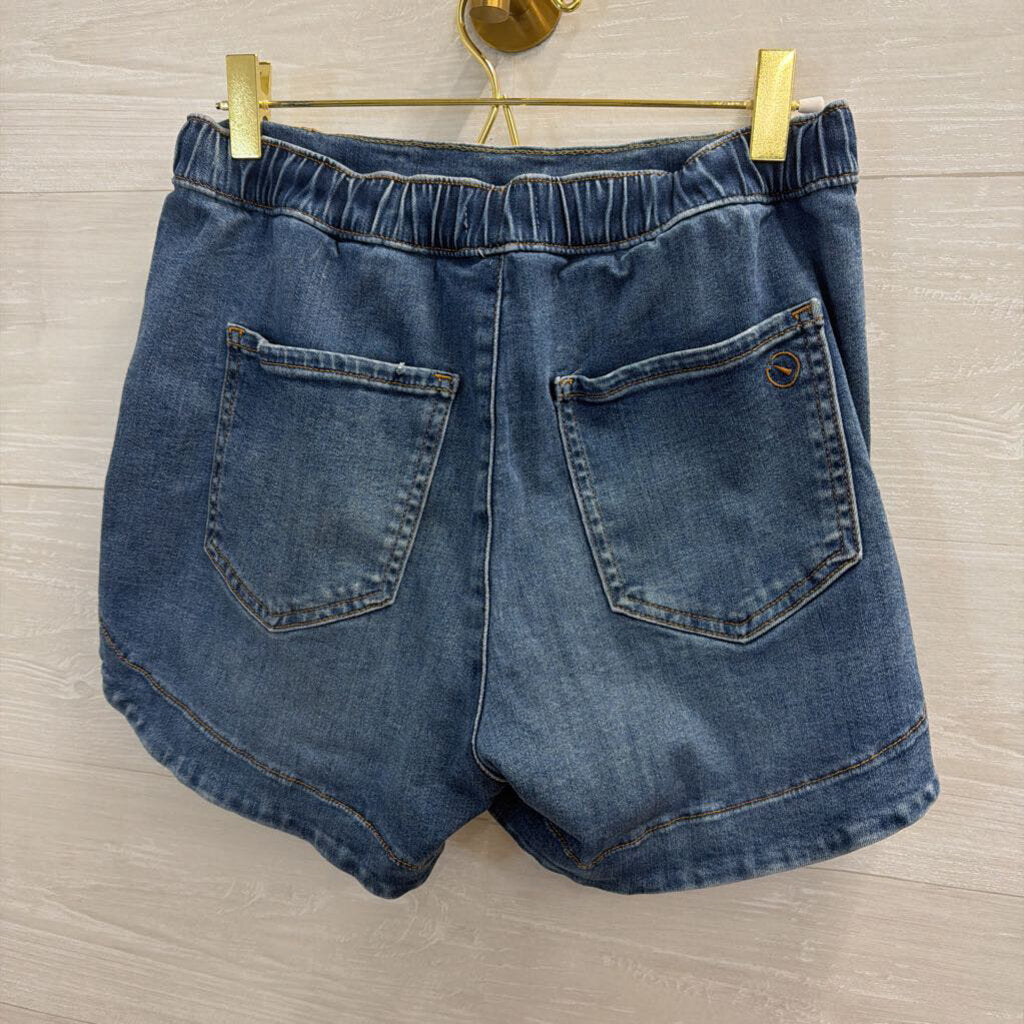 UpWest Medium Wash Denim Pull On Shorts Extra Small