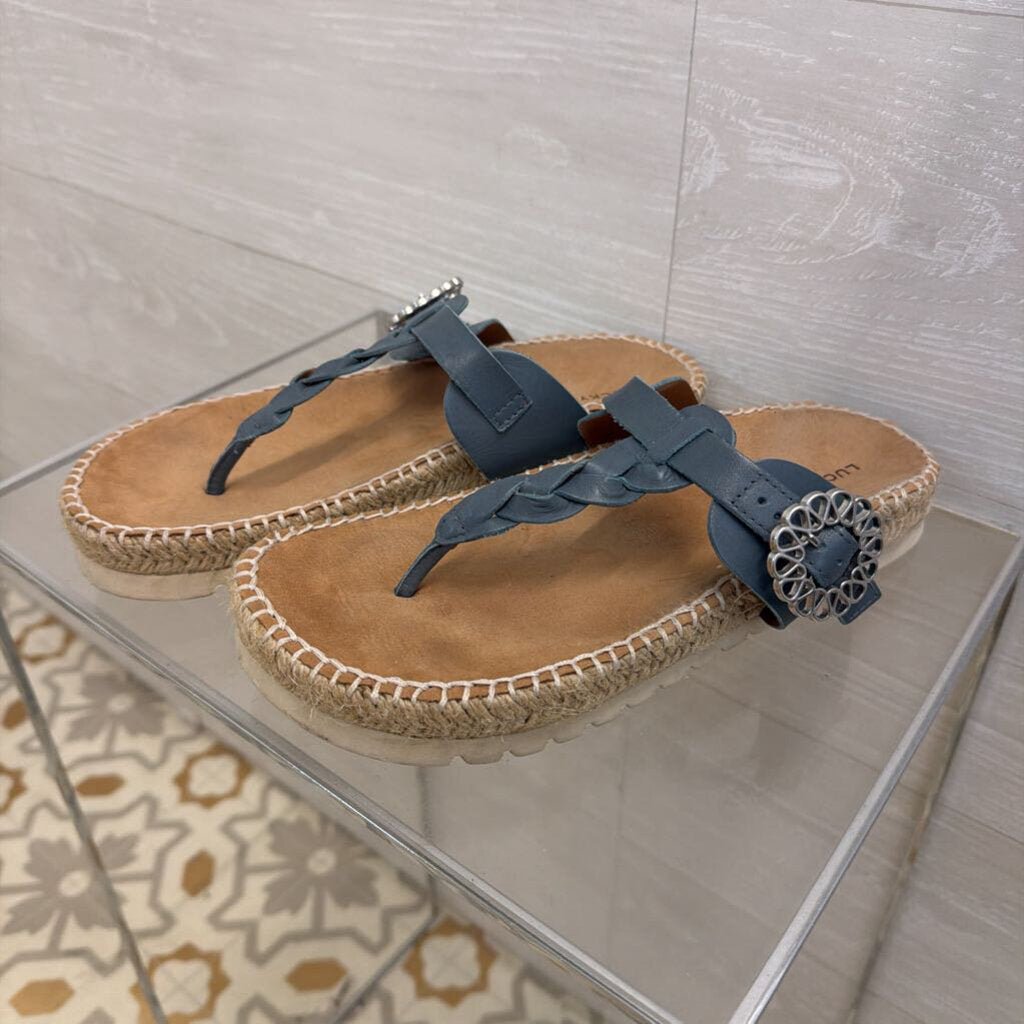 Lucky Brand Blue Libba Sandals 8