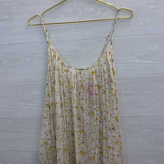 J Crew Beachwear White/ Multi Print Midi Dress Small