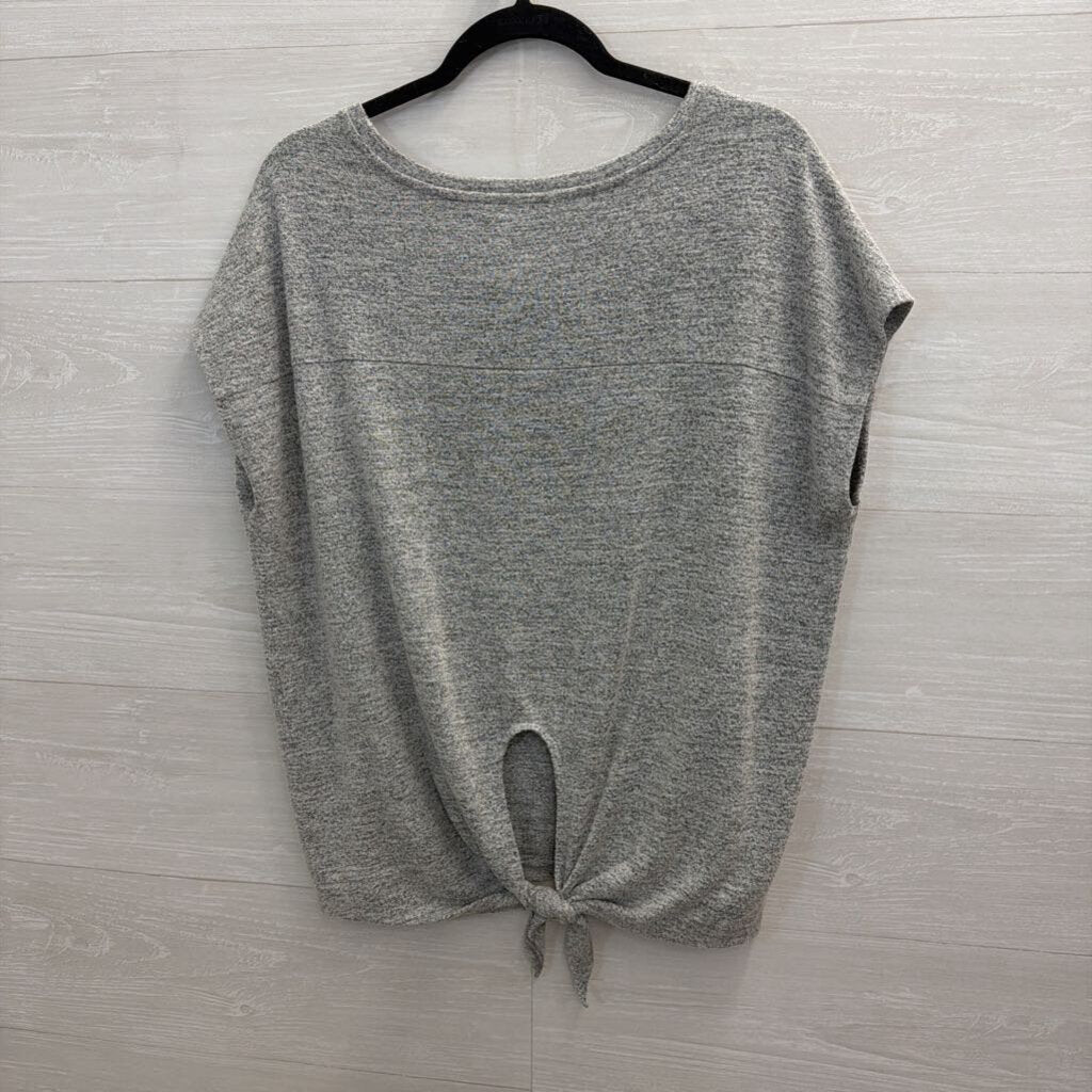 Daily Ritual Grey Short Sleeve Boxy Top Medium