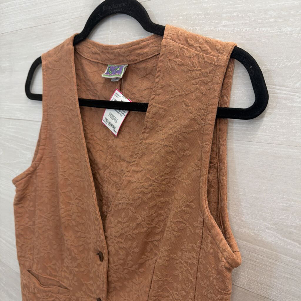 Eucalyptus Brown Print Vest Top Extra Small