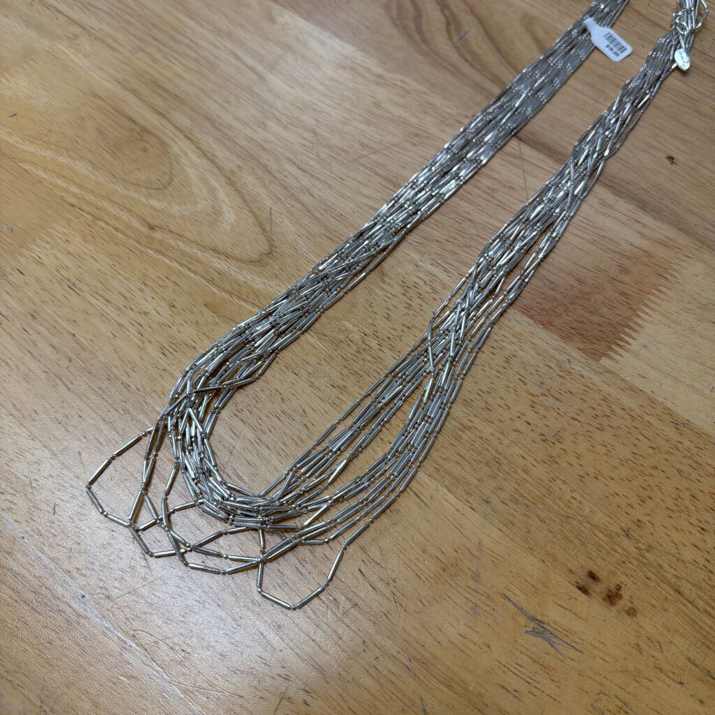 Coldwater Creek Silver Layered Necklace