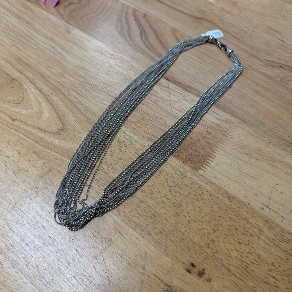 Silver Layered Necklace
