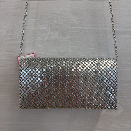 Gunne Sax Silver Mesh Clutch Purse