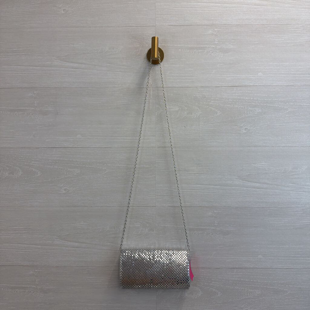 Gunne Sax Silver Mesh Clutch Purse