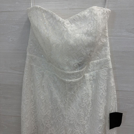 Lulus White Lace Strapless Jumpsuit Extra Large