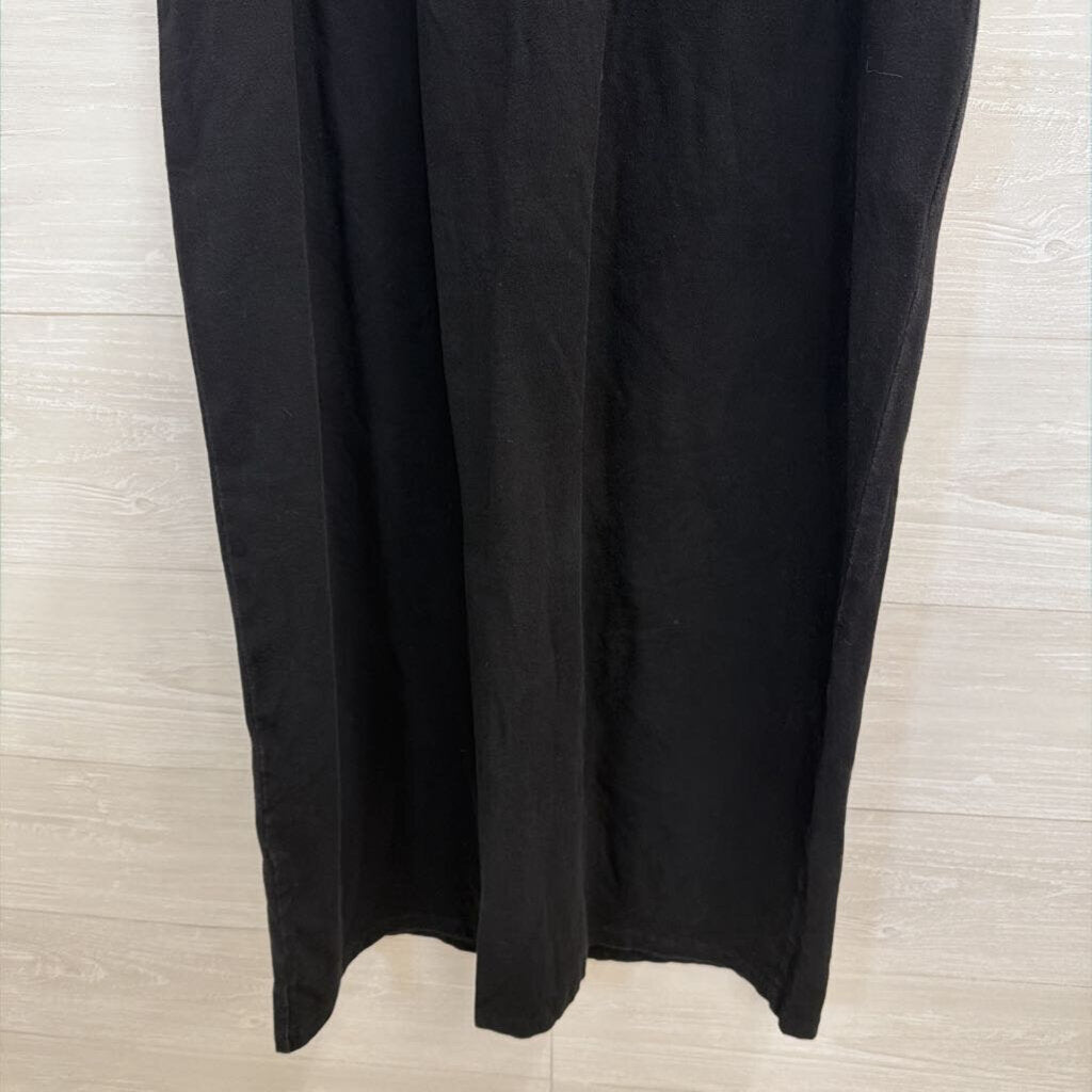 Real Comfort Black Sleeveless Mock Neck Maxi Dress Small