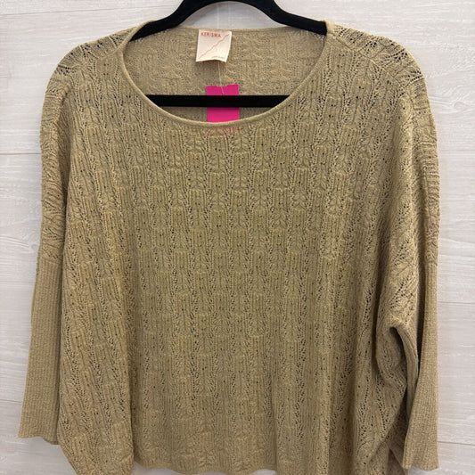 Kerisma Beige Knit Long Sleeve Top One Size