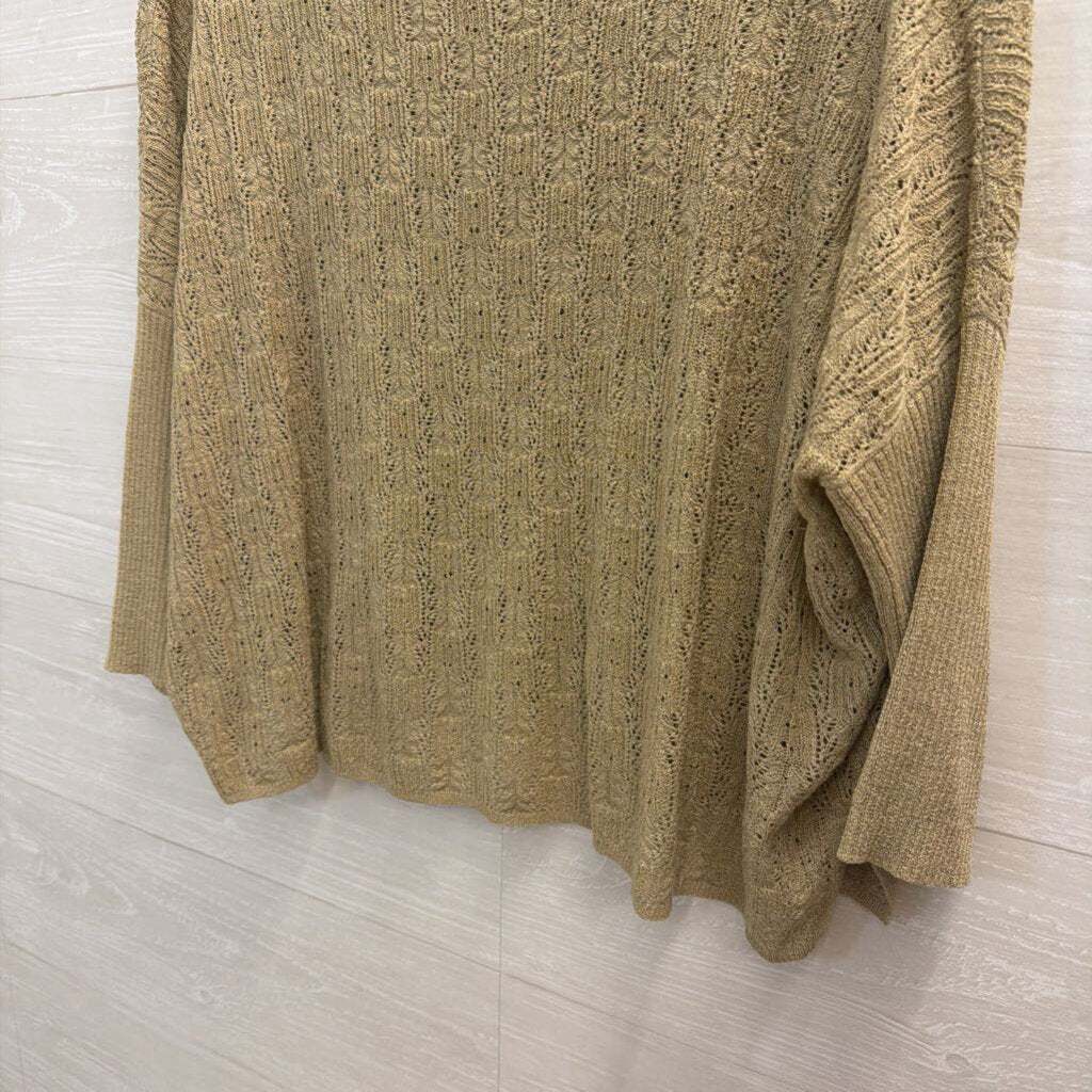 Kerisma Beige Knit Long Sleeve Top One Size