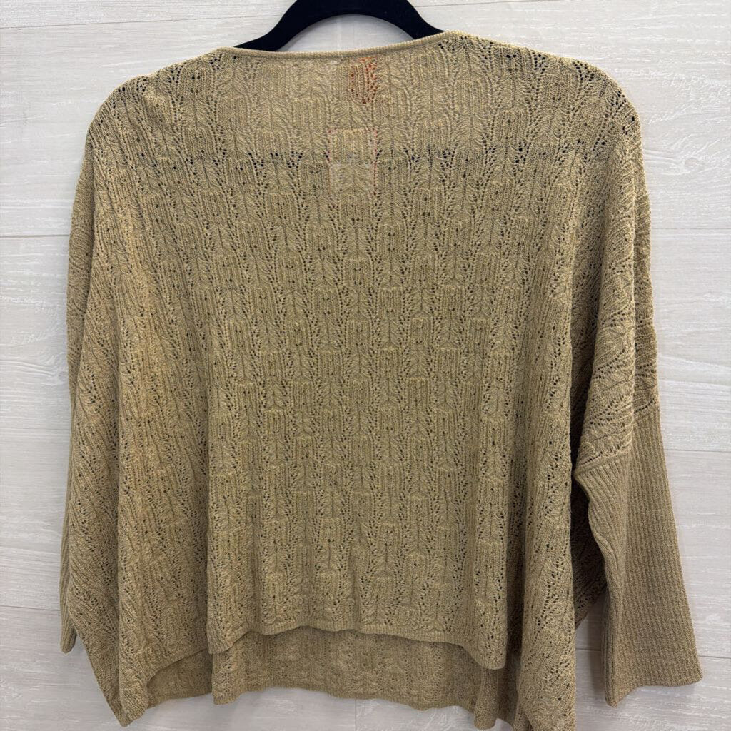 Kerisma Beige Knit Long Sleeve Top One Size