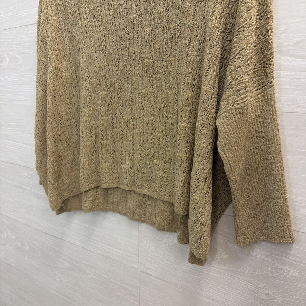 Kerisma Beige Knit Long Sleeve Top One Size