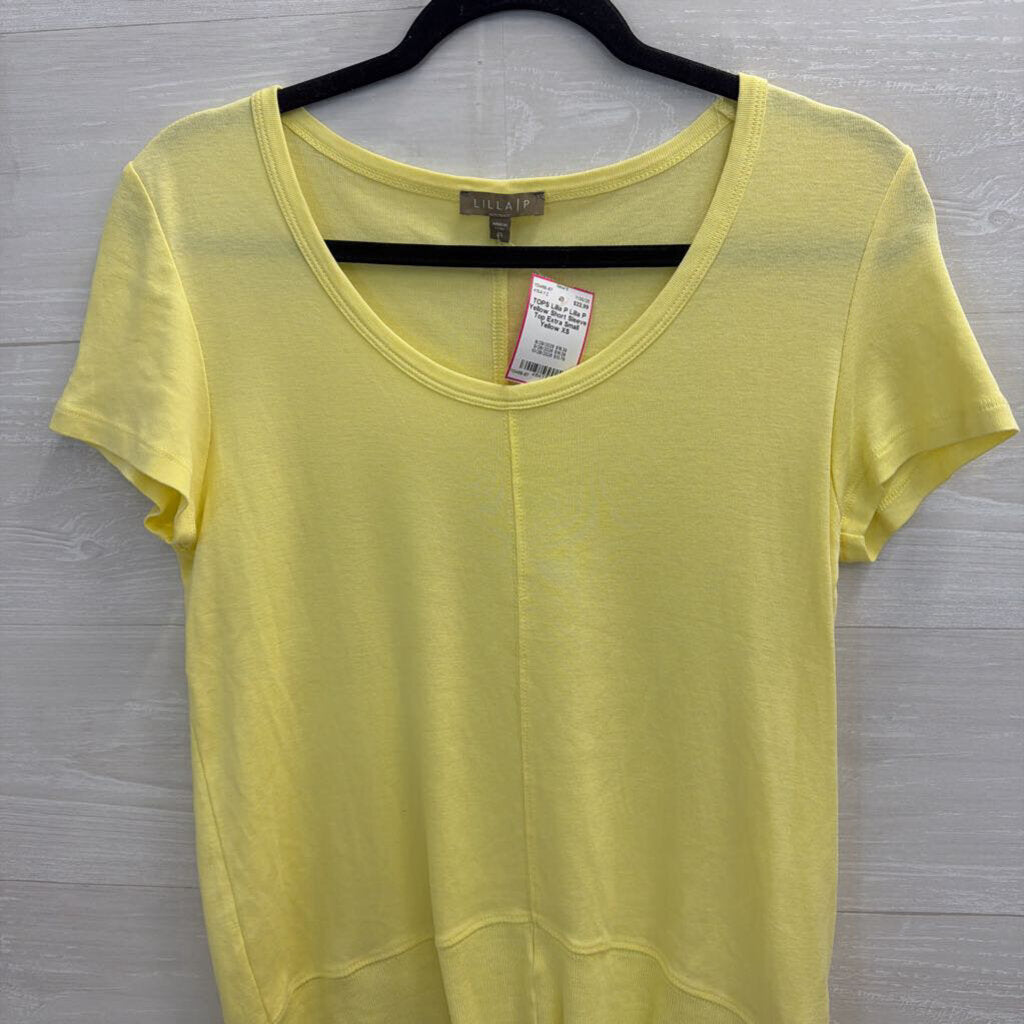 Lilla P Yellow Short Sleeve Top Extra Small