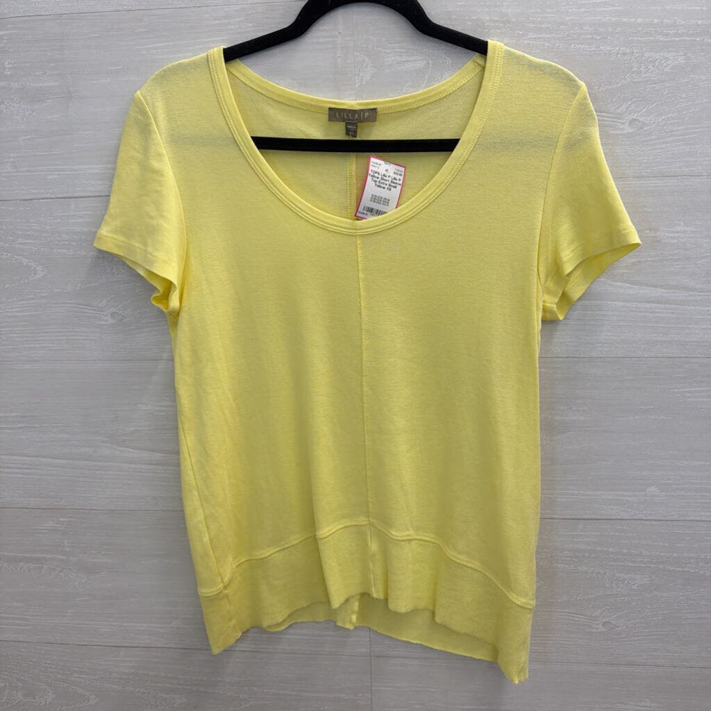Lilla P Yellow Short Sleeve Top Extra Small