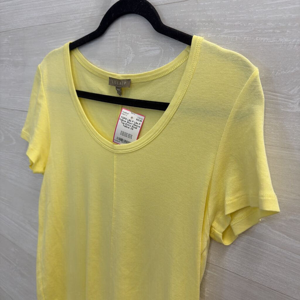 Lilla P Yellow Short Sleeve Top Extra Small