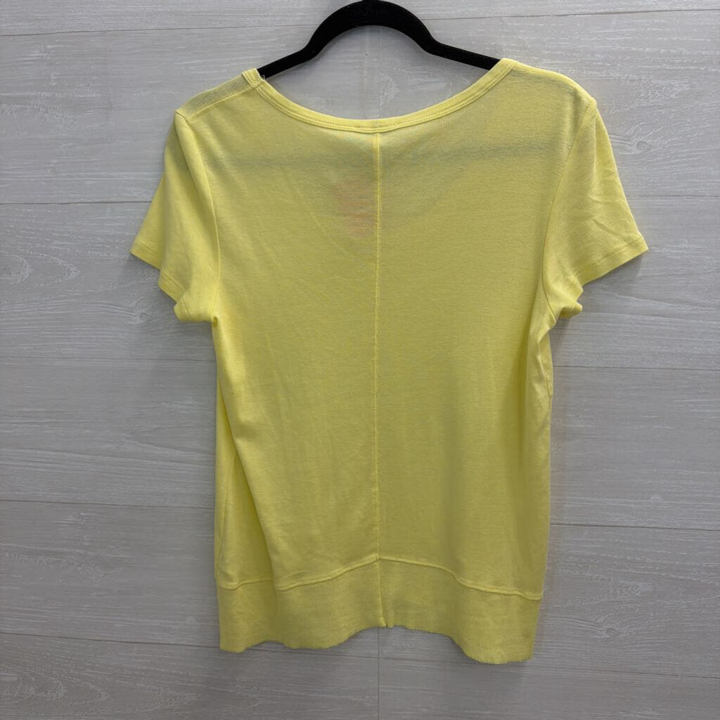 Lilla P Yellow Short Sleeve Top Extra Small