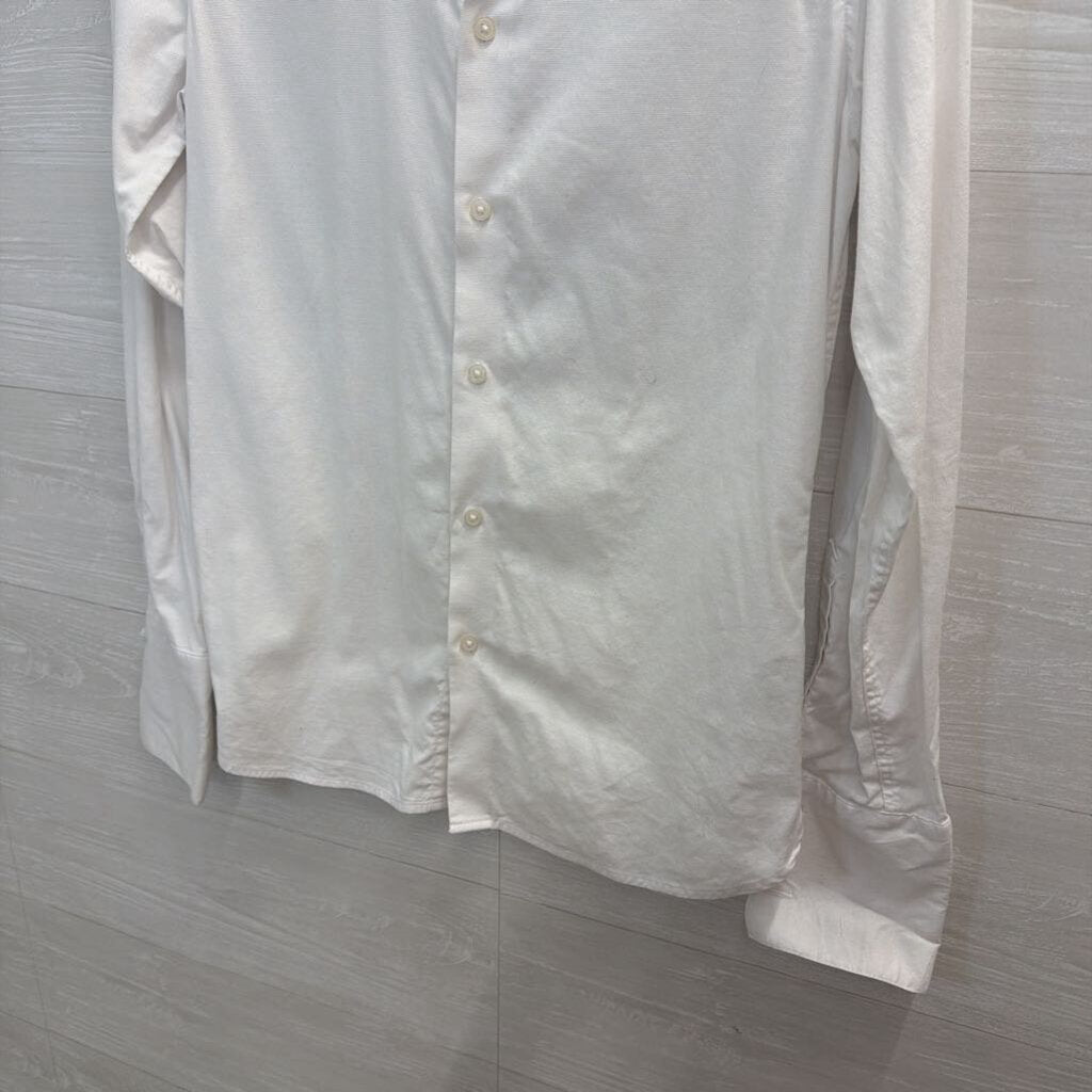 Asos White Long Sleeve Button Down Top Medium