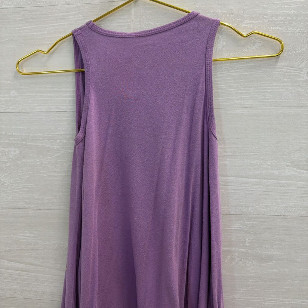 Purple/ Multi Love Bug Graphic Tank Top Small