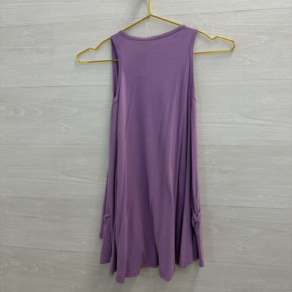 Purple/ Multi Love Bug Graphic Tank Top Small