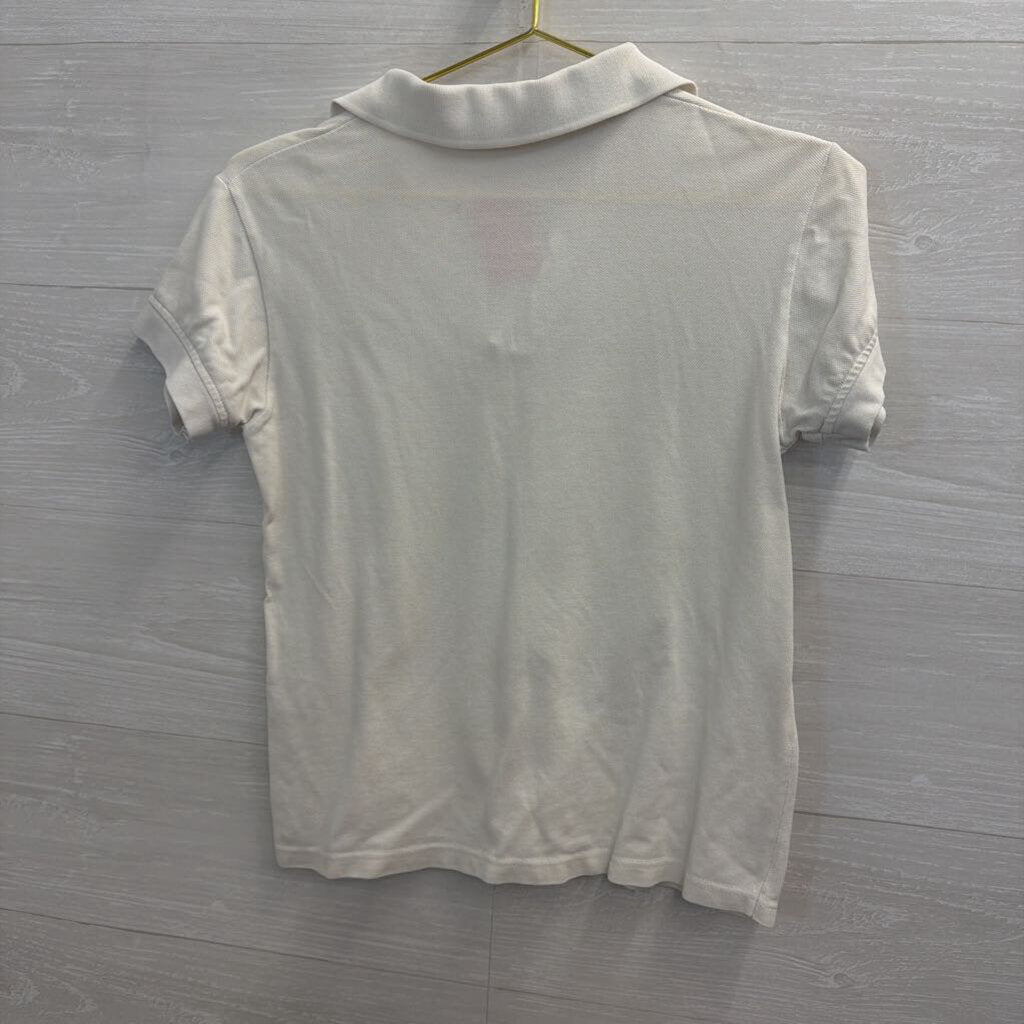 Snoopy Club White Embroidered Snoopy Short Sleeve Top Small