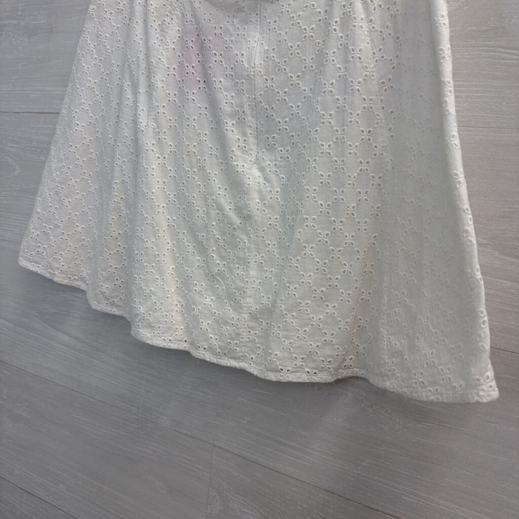 Reformation White Eyelet Mini Skirt 8