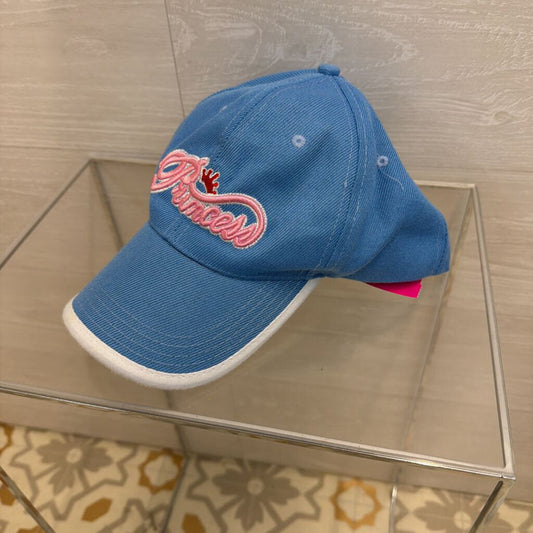 Blue/ Pink Embroidered Princess Baseball Hat