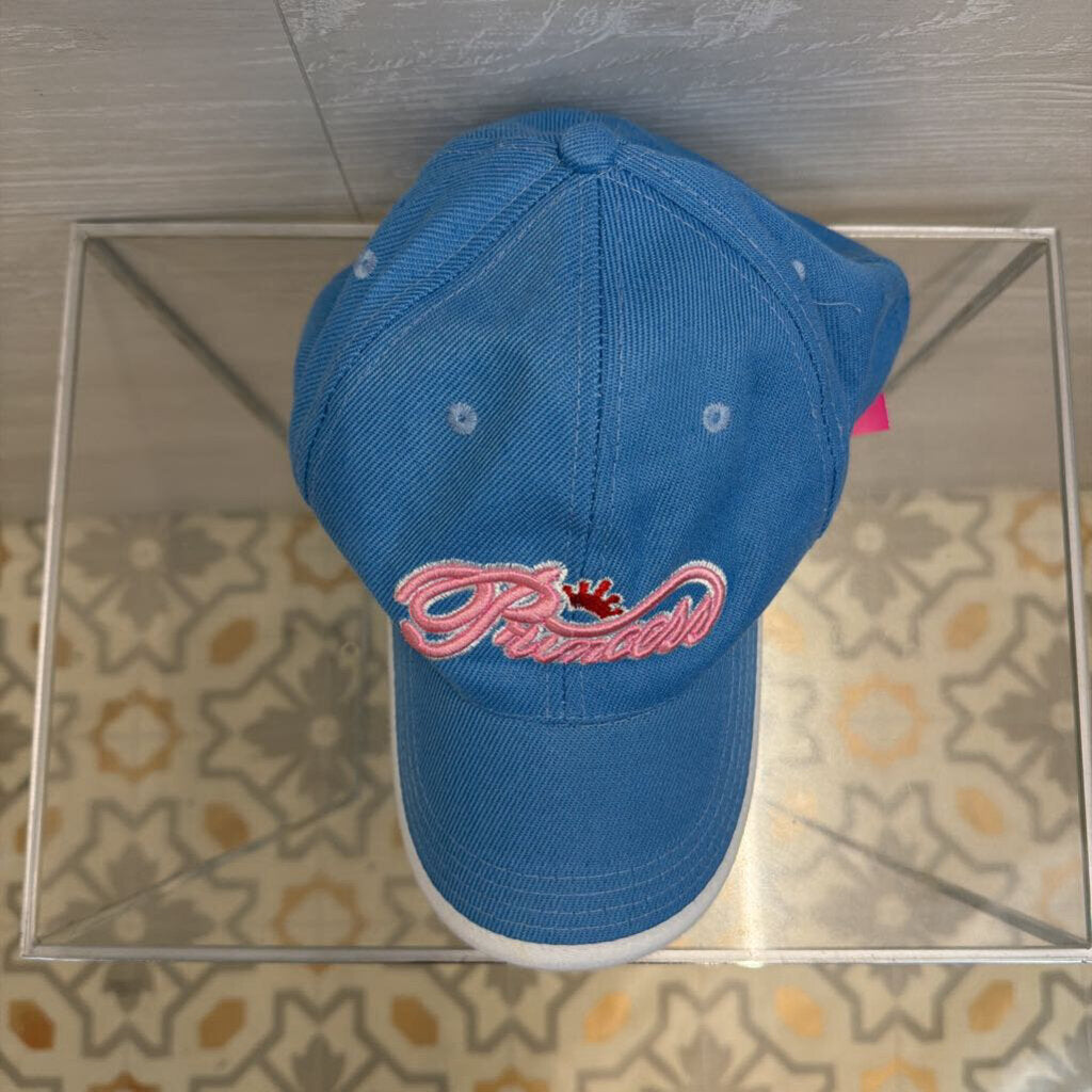 Blue/ Pink Embroidered Princess Baseball Hat