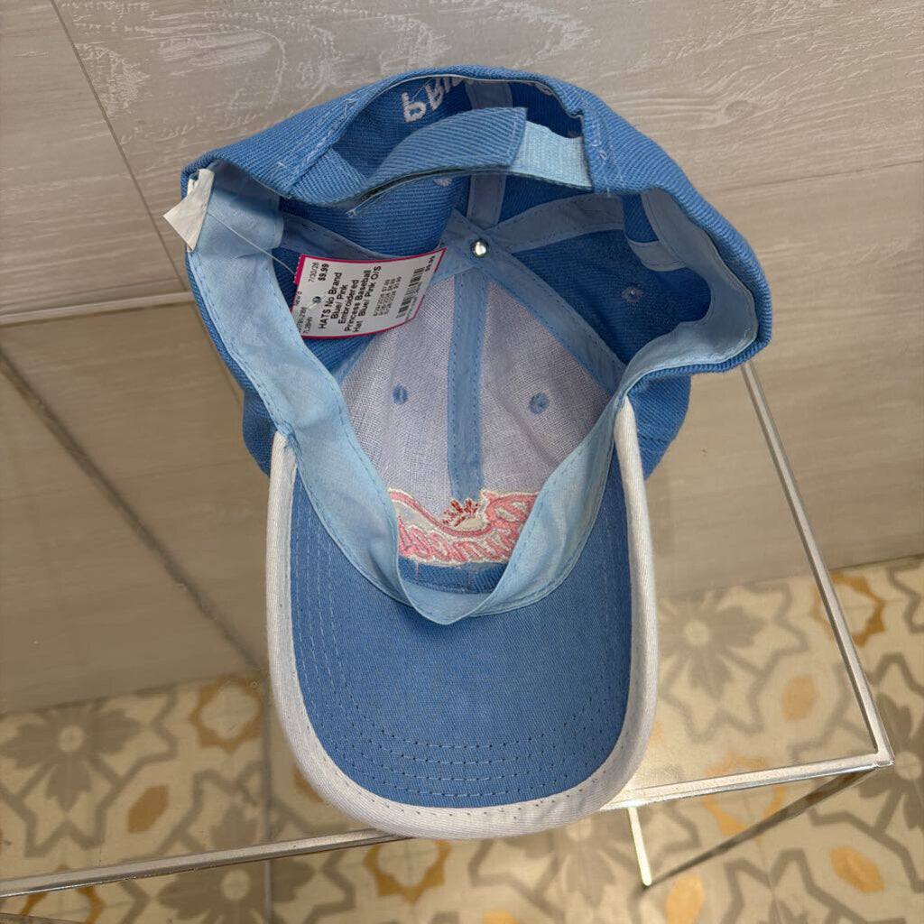 Blue/ Pink Embroidered Princess Baseball Hat