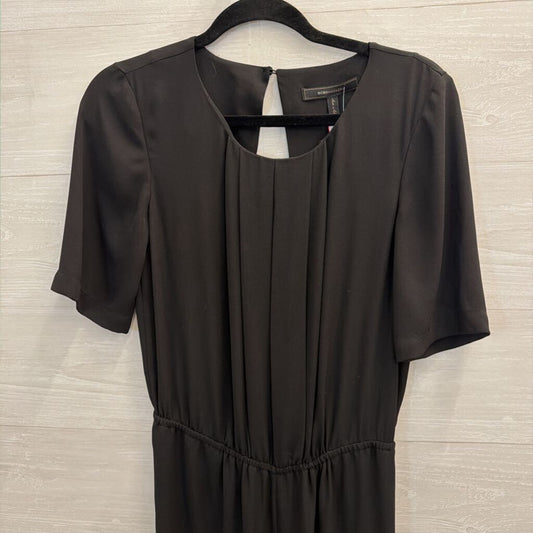 BCBG Black Short Sleeve Jumpsuit Small