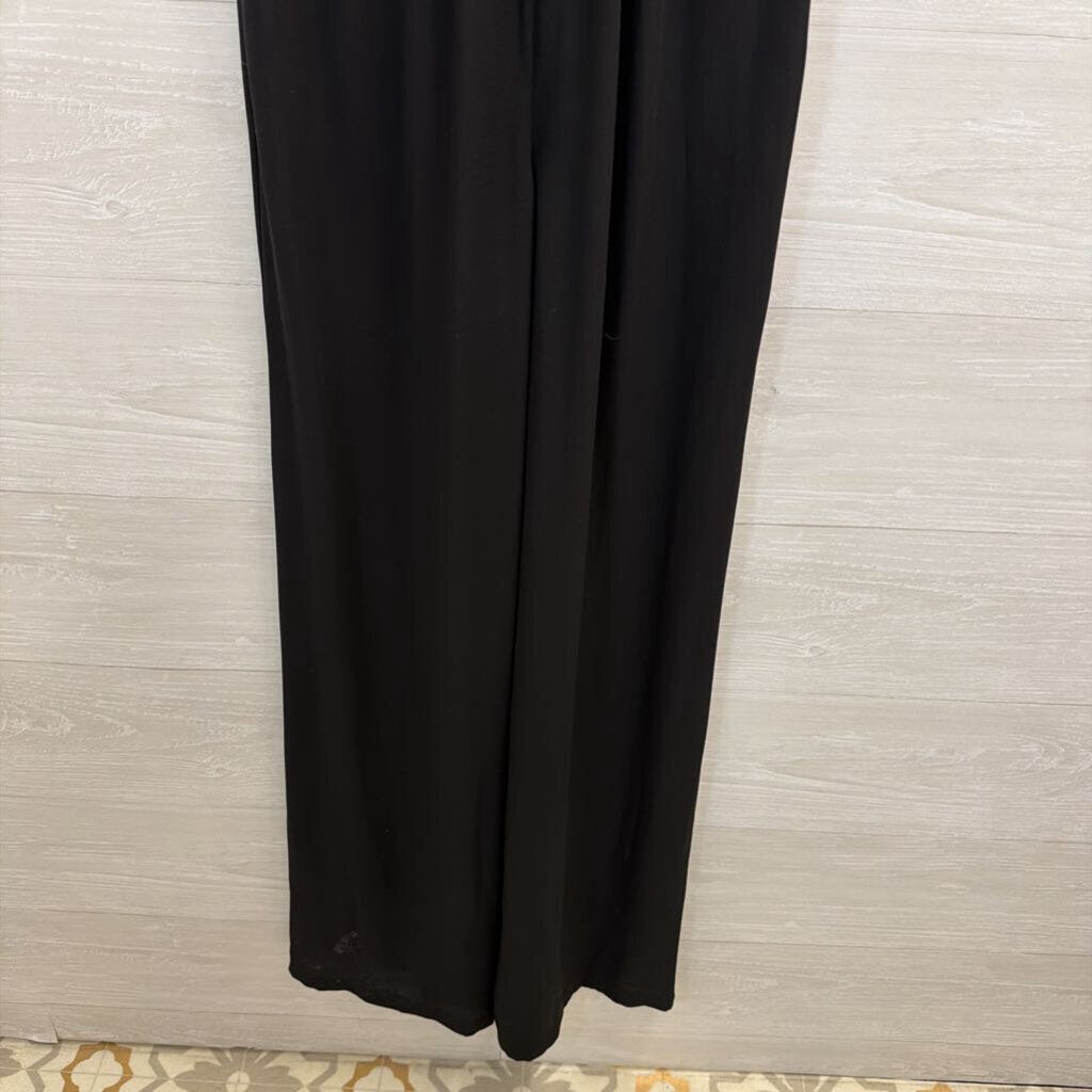 BCBG Black Short Sleeve Jumpsuit Small