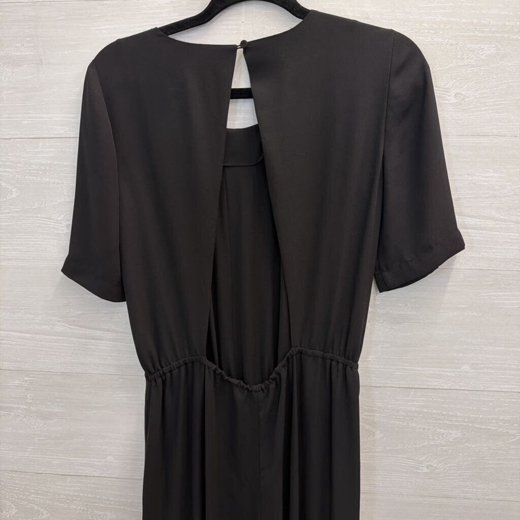 BCBG Black Short Sleeve Jumpsuit Small