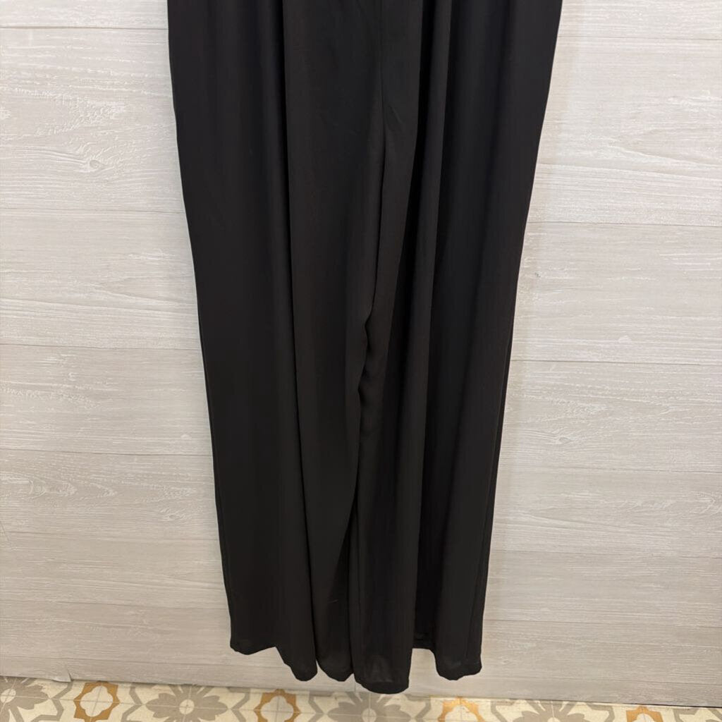 BCBG Black Short Sleeve Jumpsuit Small