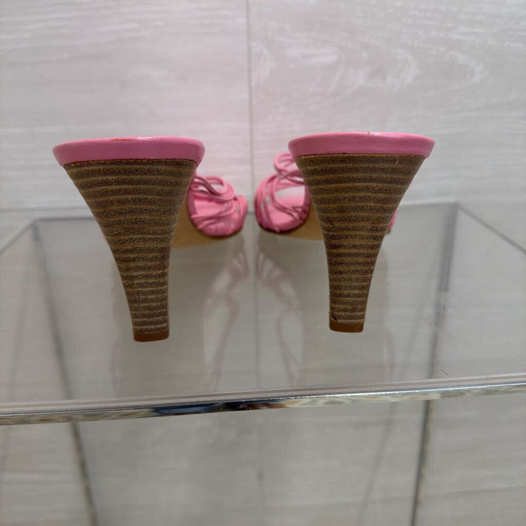 Lilly Pulitzer Pink Strappy Sandal Heels 9.5