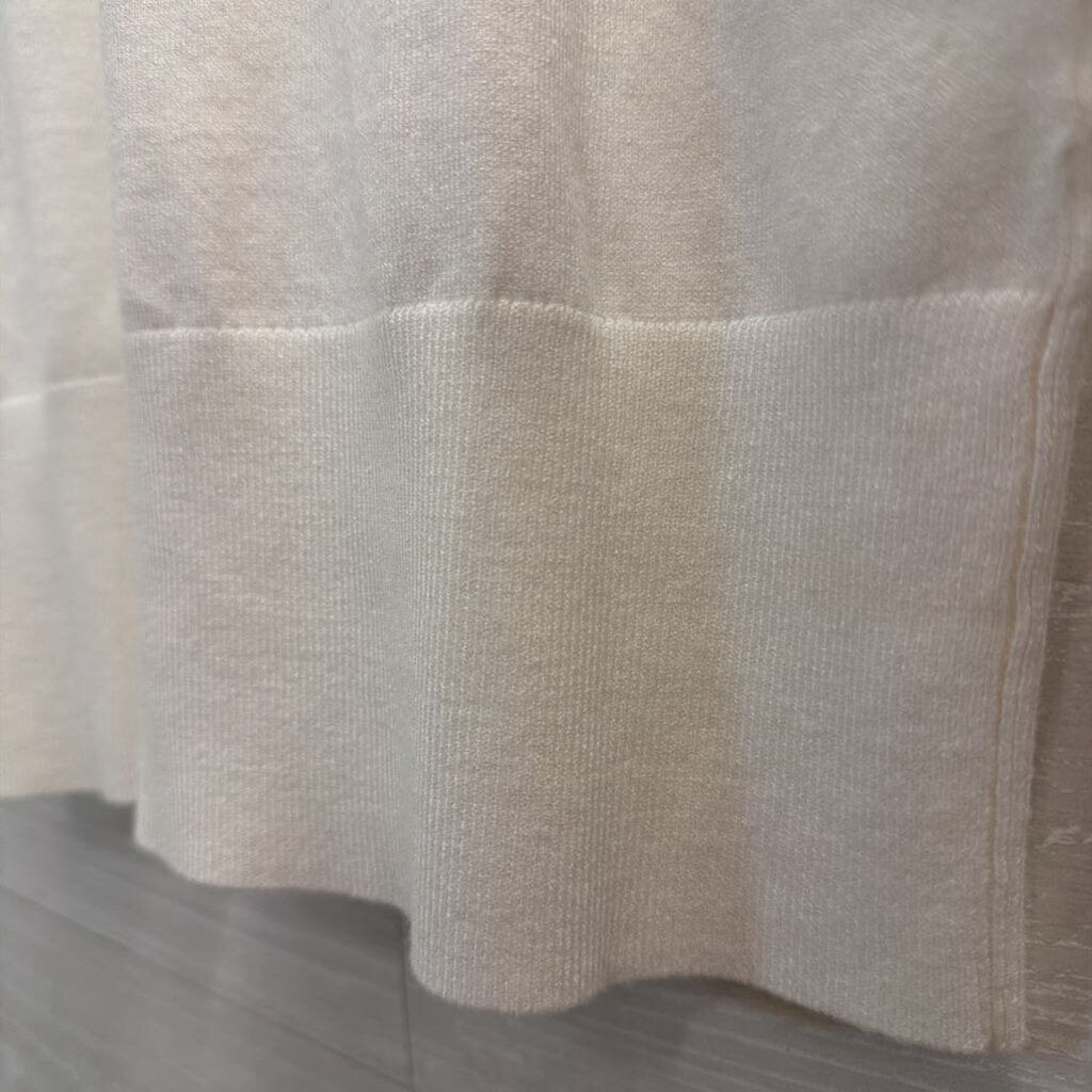 Ann Taylor White Knit Sleeveless Top Small