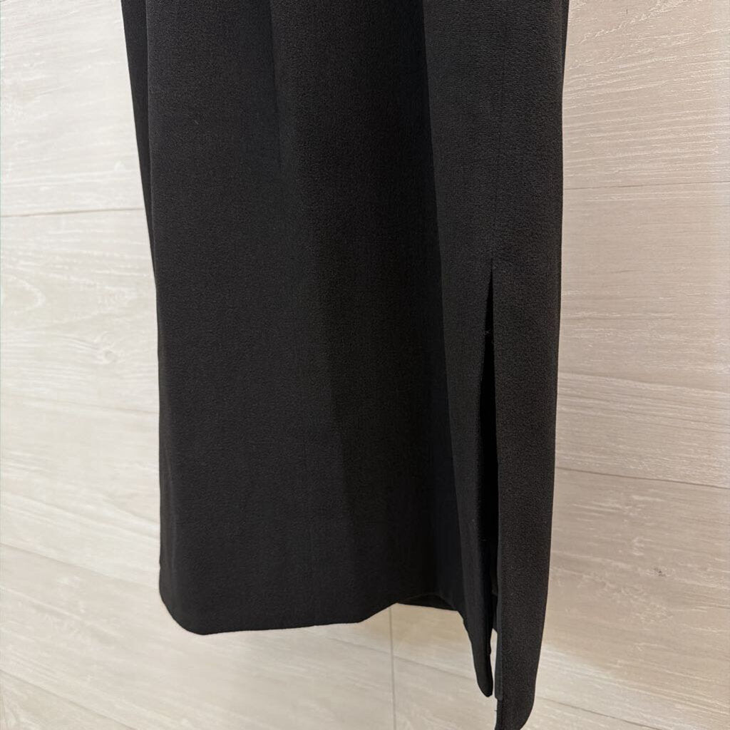 Dress The Population Black Bow Front Strapless Midi Dress Small