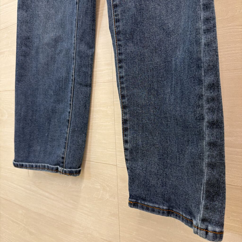 Blue Revival Dark Wash Wide Leg Jeans 27