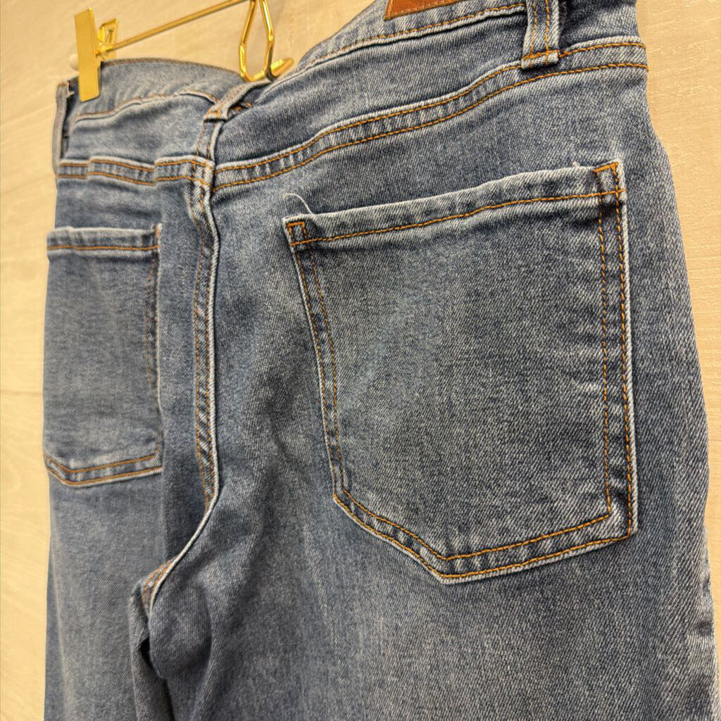 Blue Revival Dark Wash Wide Leg Jeans 27