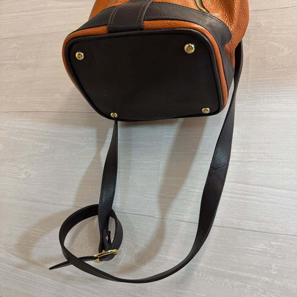 Valentina Brown Leather Convertible Backpack