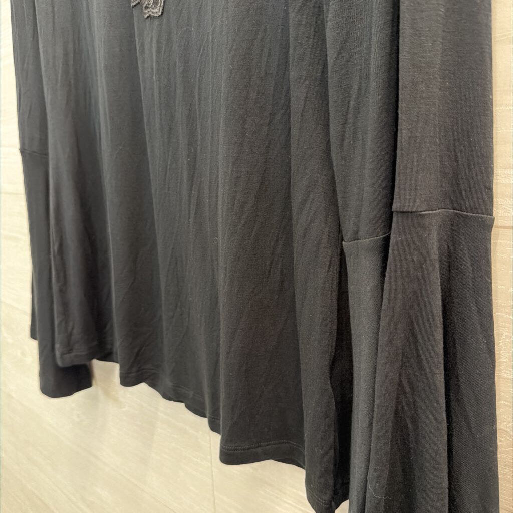 Venus Black Long Sleeve Top Large