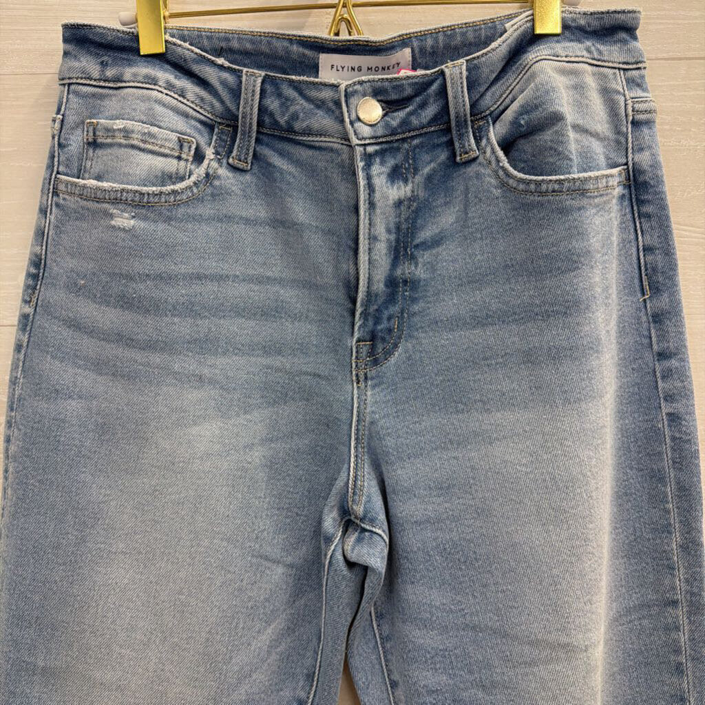 Flying Monkey Light Wash Wide Leg Jeans 30