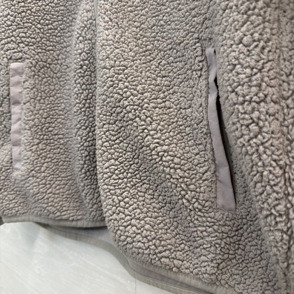 Columbia Grey Textured Fleece Long Sleeve Zip Up Jacket Small