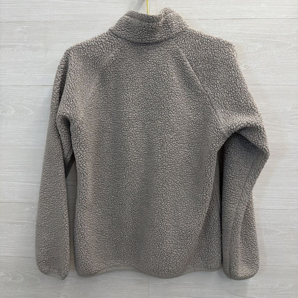 Columbia Grey Textured Fleece Long Sleeve Zip Up Jacket Small