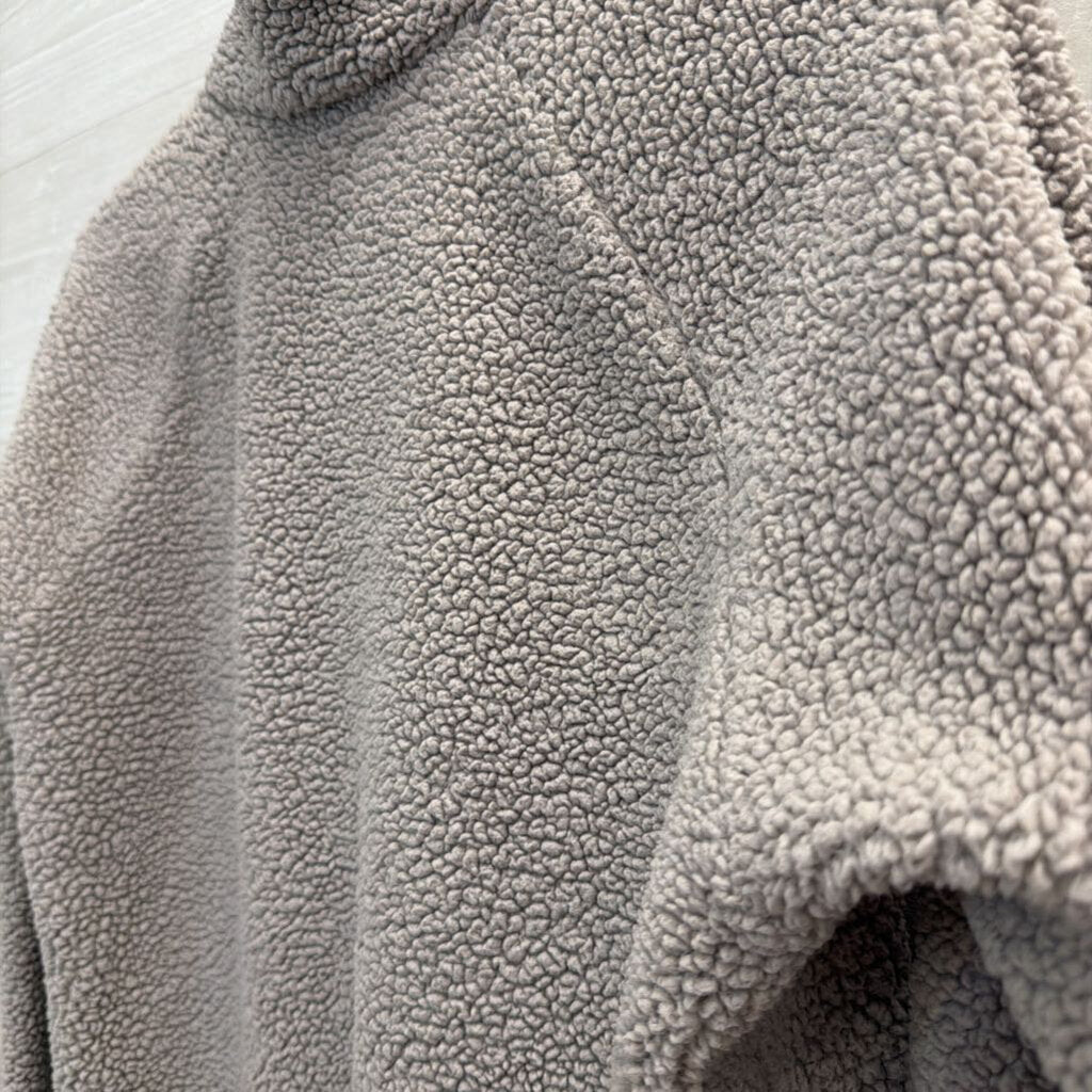 Columbia Grey Textured Fleece Long Sleeve Zip Up Jacket Small