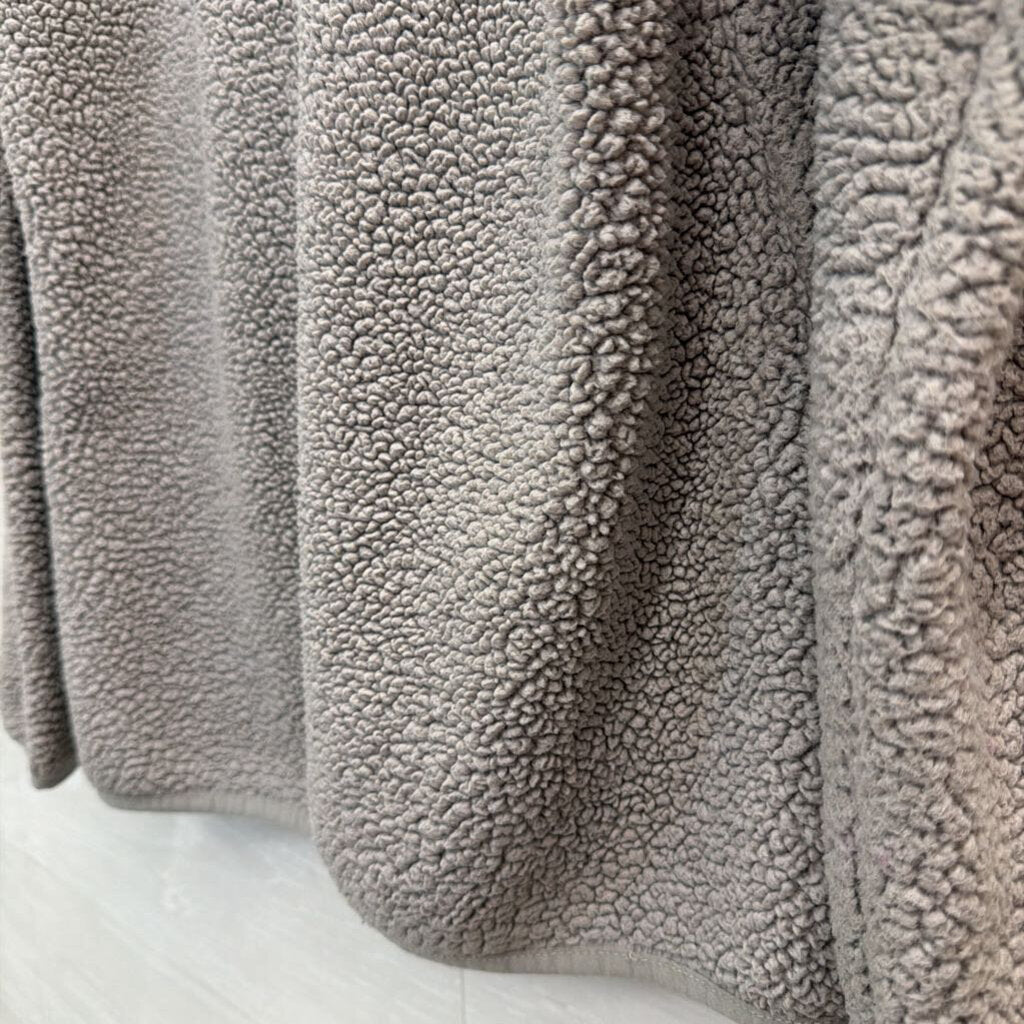 Columbia Grey Textured Fleece Long Sleeve Zip Up Jacket Small